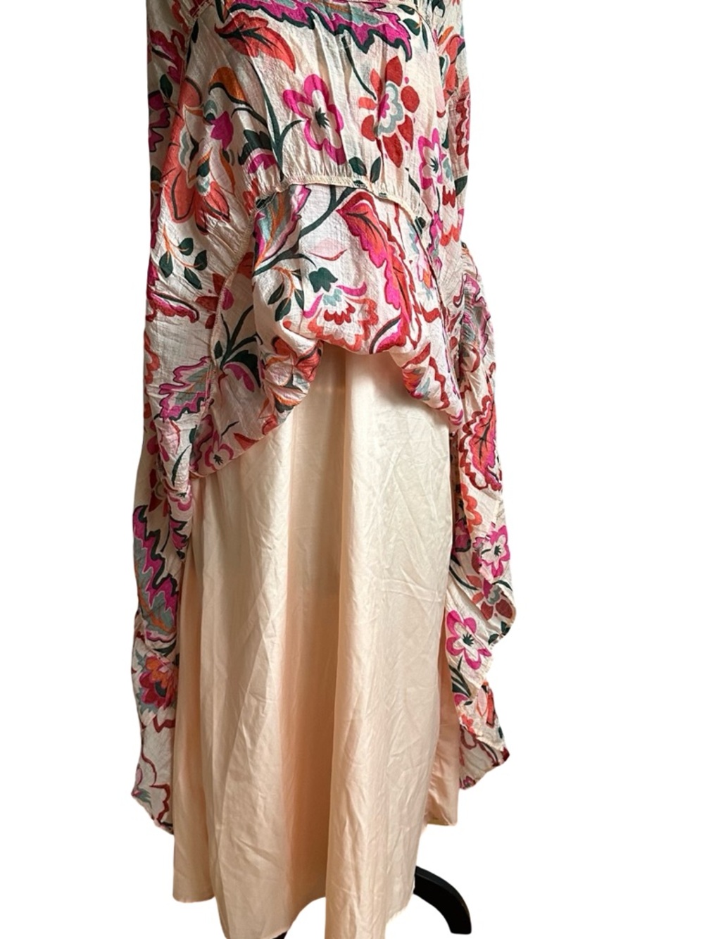 1. STATE women's Boho Floral Tiered Maxi Dress - Pink Floral - SIZE S - SMALL - Picture 13 of 16